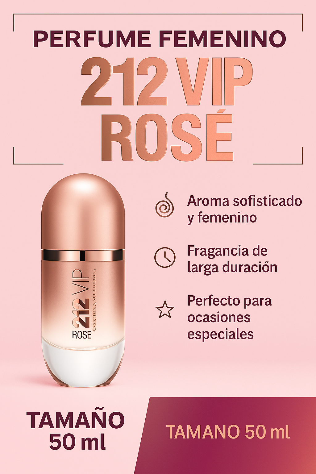 PERFUME CARROLINA HERRERA 212 VIP REPLICA 1.1